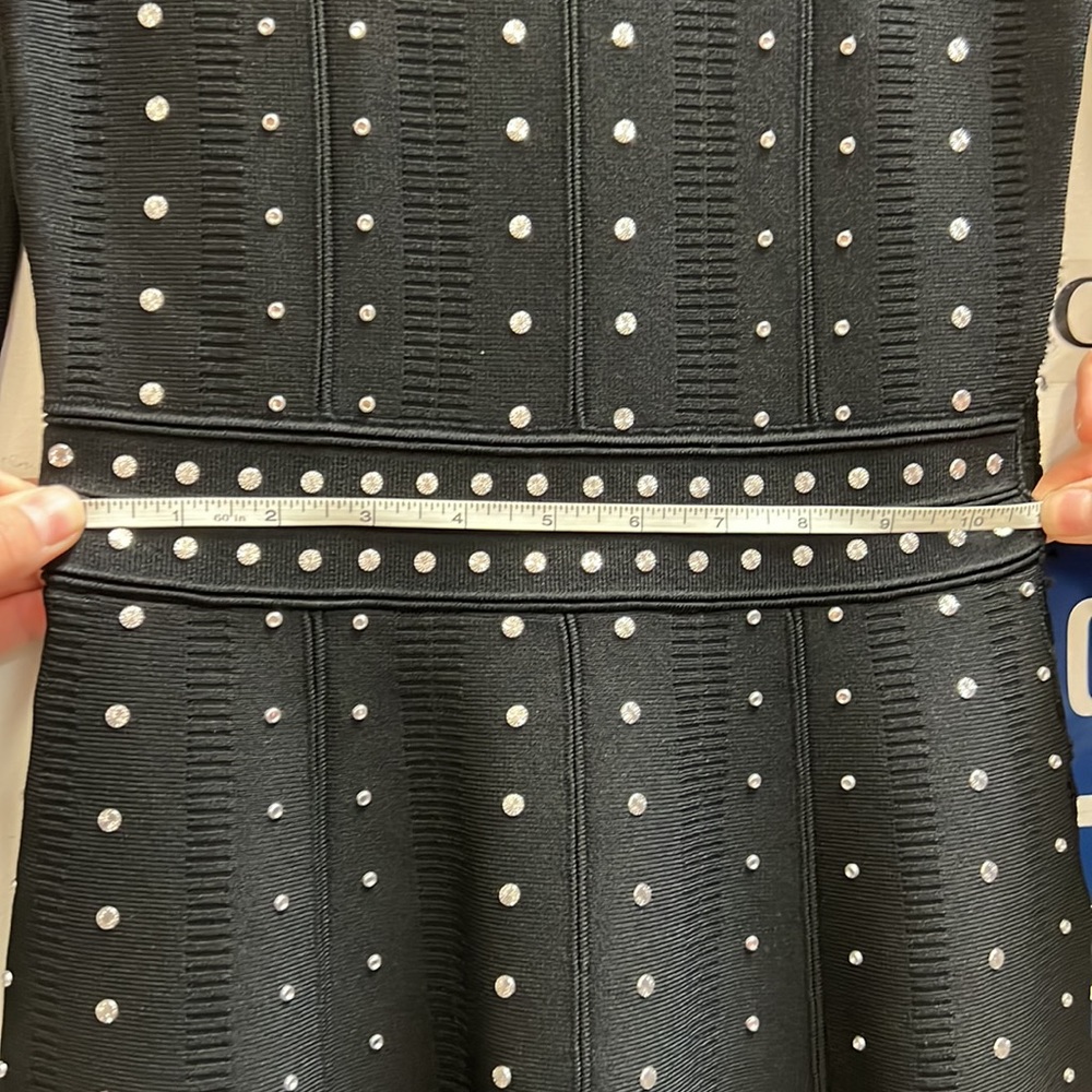 ❤️‍🔥 Sandro ❤️‍🔥 asya black studded knit dress nwt !!! - Picture 6 of 6